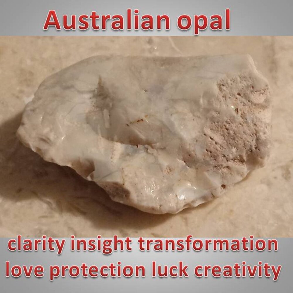 🔥4/$20 AUSTRALIAN opal raw crystal stone 02 LOVE clarity LUCK